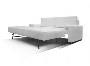 Sofa cama cuerina blanca dos plazas – Beleman Importaciones