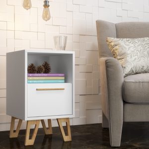 Mesa de luz economica base en pino